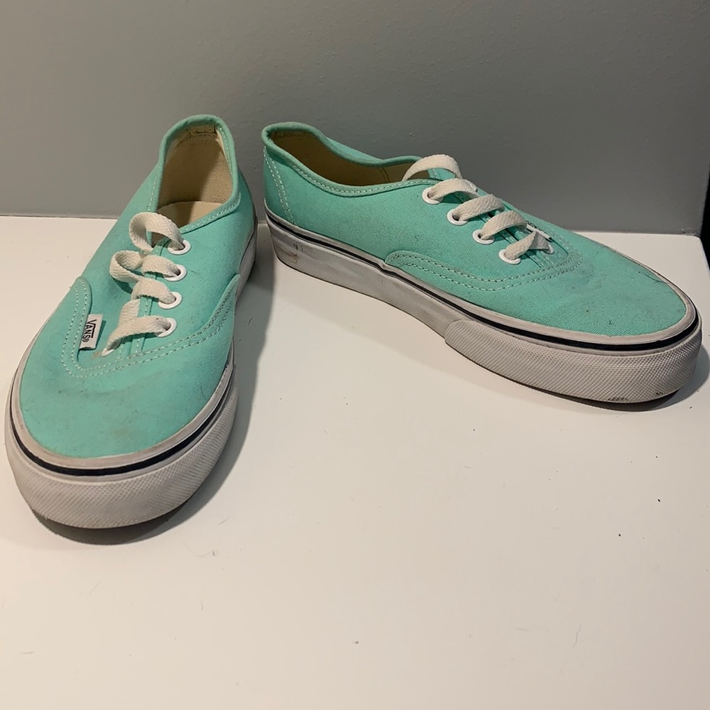 Vans sea foam green size 6